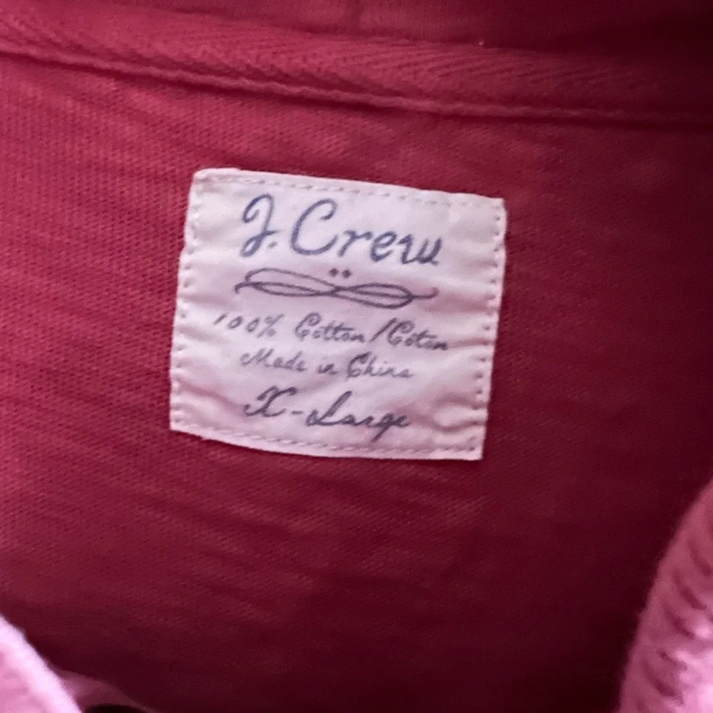 Y2K Men’s J. Crew Coral Lounge Laid Back Hoodie XL